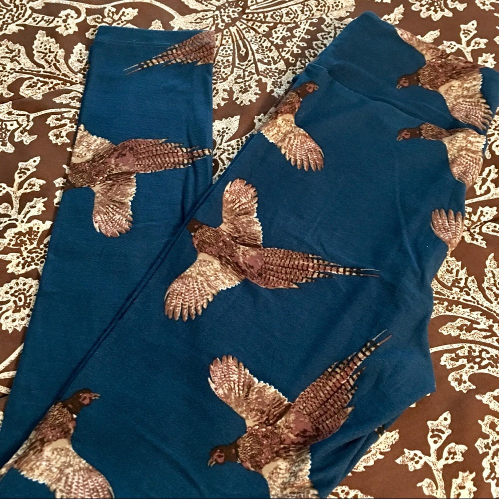 LuLaRoe Pheasant Leggings O/S
